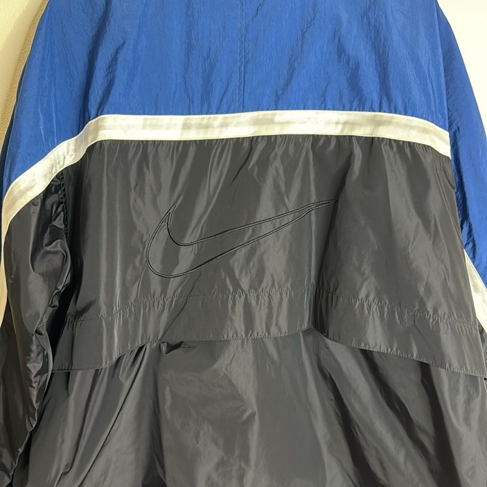 Vtg Nike 90s windbreaker zip up track jacket with back swoosh hit lockets size L - Picture 11 of 12